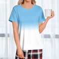 thumbnail image 6 of Women's Post Shoulder Surgery Shirts Short Sleeve Snap-Open Arm Shoulder Recovery Shirt Casual Loose Adaptive Blouses,3XL, 6 of 8