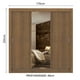 thumbnail image 3 of Ropero Closet Madesa Lyon Plus 3 Puertas y Espejo Marrón, 3 of 5