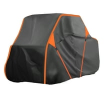 UTV Cover for Kawasaki MULE SXWaterproof Side by Side Cover Outdoor Sun Rain Storage Protection 210D-PU Black 271x134x178cm/106.7x52.8x70.1in