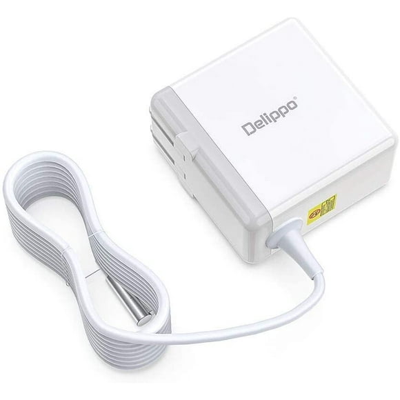 Delippo 14.5V 3.1A pour MacBook 45W L-Tip Connecteur Magnétique AC Adaptateur de Remplacement Chargeur pour MacBook Air A1237