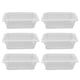 thumbnail image 2 of Fiambrera desechable para microondas, contenedor de comida Rectangular transparente desechable con tapa, 750ML, 10 Uds., 2 of 8
