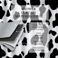 thumbnail image 5 of Auvideal Cow Print Shower Curtain Home Decor Cloth Shower Curtains 72*72 Inch Black and White Cow Spot, 5 of 6