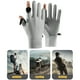 thumbnail image 5 of Guantes para el sol Seda de hielo Protección UV Guantes de pesca Antideslizantes Transpirables Guantes con 2 dedos cortados para hombres Verano Pesca al aire libre Correr Ciclismo YUNYI BRAND Deportes, 5 of 8