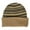 Camel, variant on Reversible Warm Winter Knit Striped Skull Cap Cuff Slouchy Beanie Fleece Lining, Camel