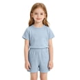 thumbnail image 2 of BOOMNY Baby Girls 2 Peice Pajamas Sets Soft Short Sleeve Sleepwear Tops Shorts Pjs Set for Kids Cozy Loungewear Homewear, 2 of 4