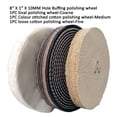 thumbnail image 4 of PURUI 11PC Aluminium Alloy Brass Steel Bench Grinder Metal Polishing Buffing Kit 8" X 1", 4 of 4
