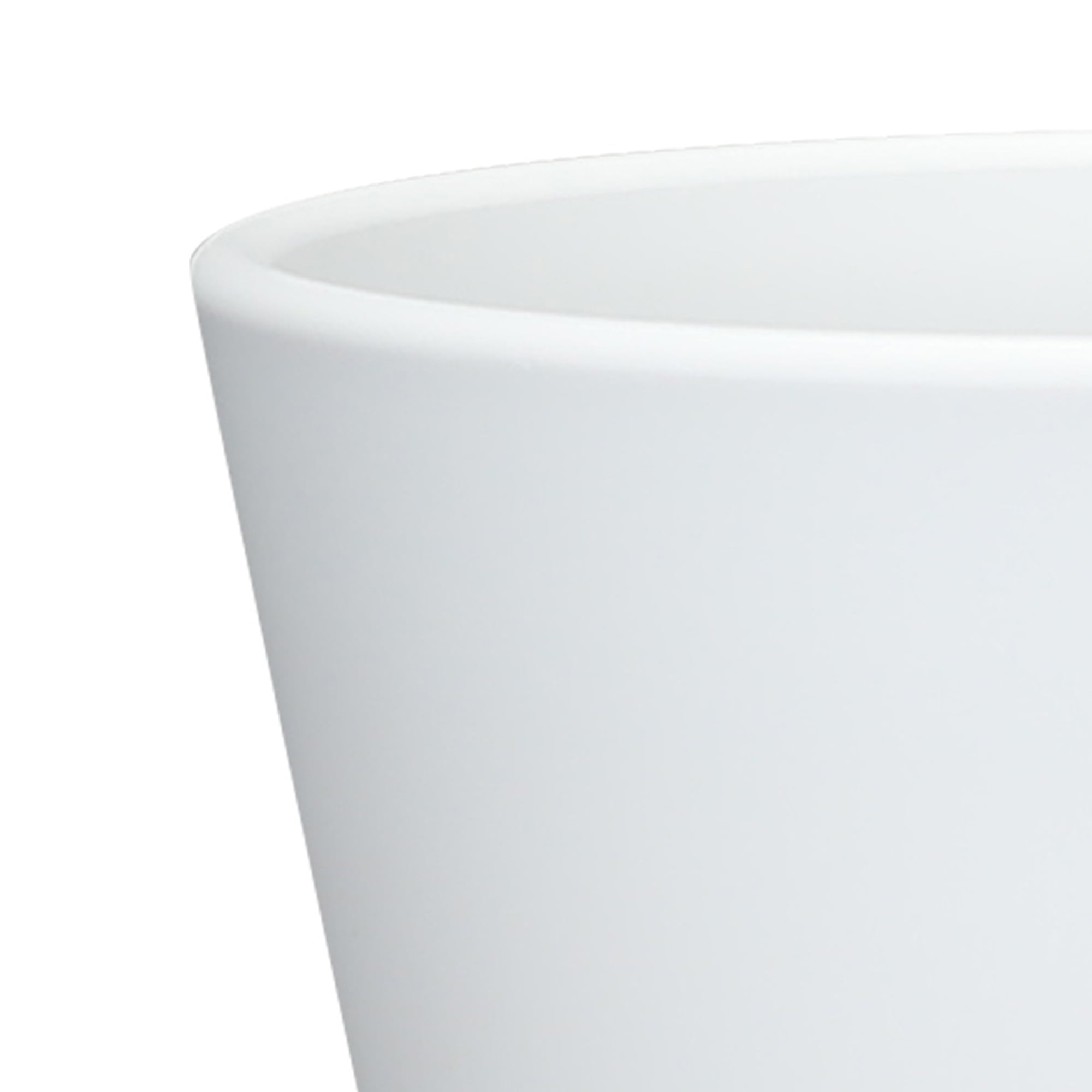 (2 pack) Mainstays Recycled Resin Planter With Attached Saucer, White, 5.9in x 5.9in x 5.5in
