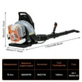thumbnail image 5 of Aqzb 76.5cc 4-Stroke Backpack Gas Leaf Blower, Low Noise Quick Start Gas Powered Snow Leaf Blower, 76.5cc 4-Stroke High-Velocity Leaf Blower for Yard Garden _Clearance Blower Device, 5 of 8