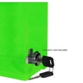 thumbnail image 2 of Rectangular Acrylic Donation Suggestion collection Box Pre Drilled Holes For Wall mounted Or Retail Countertop Tip Box with slant top 9.75 x 5 inches, Lock With set of keys Neon Green, 2 of 4