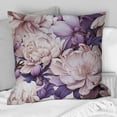 thumbnail image 2 of Designart "Harmonious Purple Poppies I" Floral Printed Throw Pillow, 2 of 5