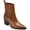 Cognac, variant on Journee Collection Womens MARKKA Pointed toe Block heel Ankle Boots