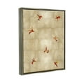 thumbnail image 3 of Red Hummingbirds Flying Pattern Animals & Insects Graphic Art Luster Gray Framed Art Print Wall Art, 3 of 6
