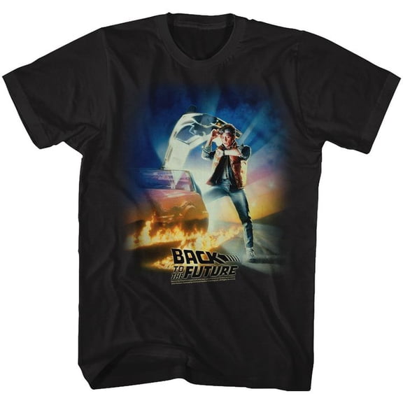 Back To The Future Btf Poster Black Adult T-Shirt 2Xlt