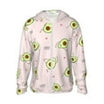 thumbnail image 1 of Fotbe Avocado Doing Sport Yoga Chaqueta con Protección Solar UPF 50+ para Hombre y Mujer, Camisa con Capucha y Bolsillos-XX-Large, 1 of 7