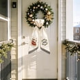thumbnail image 5 of huayou Holiday Theme Embroidered Wreath Sash, Scalloped Edge Wreath Bow Ribbon for Front Door Wreath, Thanksgiving Christmas Valentine Designs, 5 of 8