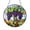 Acrylic 3.5 Inch, variant on Grapevine Wrapped Tree Scene Stained Glass Style Window Suncatcher Decor, Nature Garden Art Gift