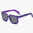 thumbnail image 4 of Typpkmm 2023 New Fashion Sun Glasses Sunglasses Creeper Glasses Novelty Mosaic Funny Goggles Boys Girls Pixel Eyewear, 4 of 5