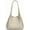 Beige White, variant on Trendy Woven Bucket Hobo Bags Women Underarm Shoulder Bag Cute Satchels Crossbody Purse PU Leather Top-Handle Tote Handbag
