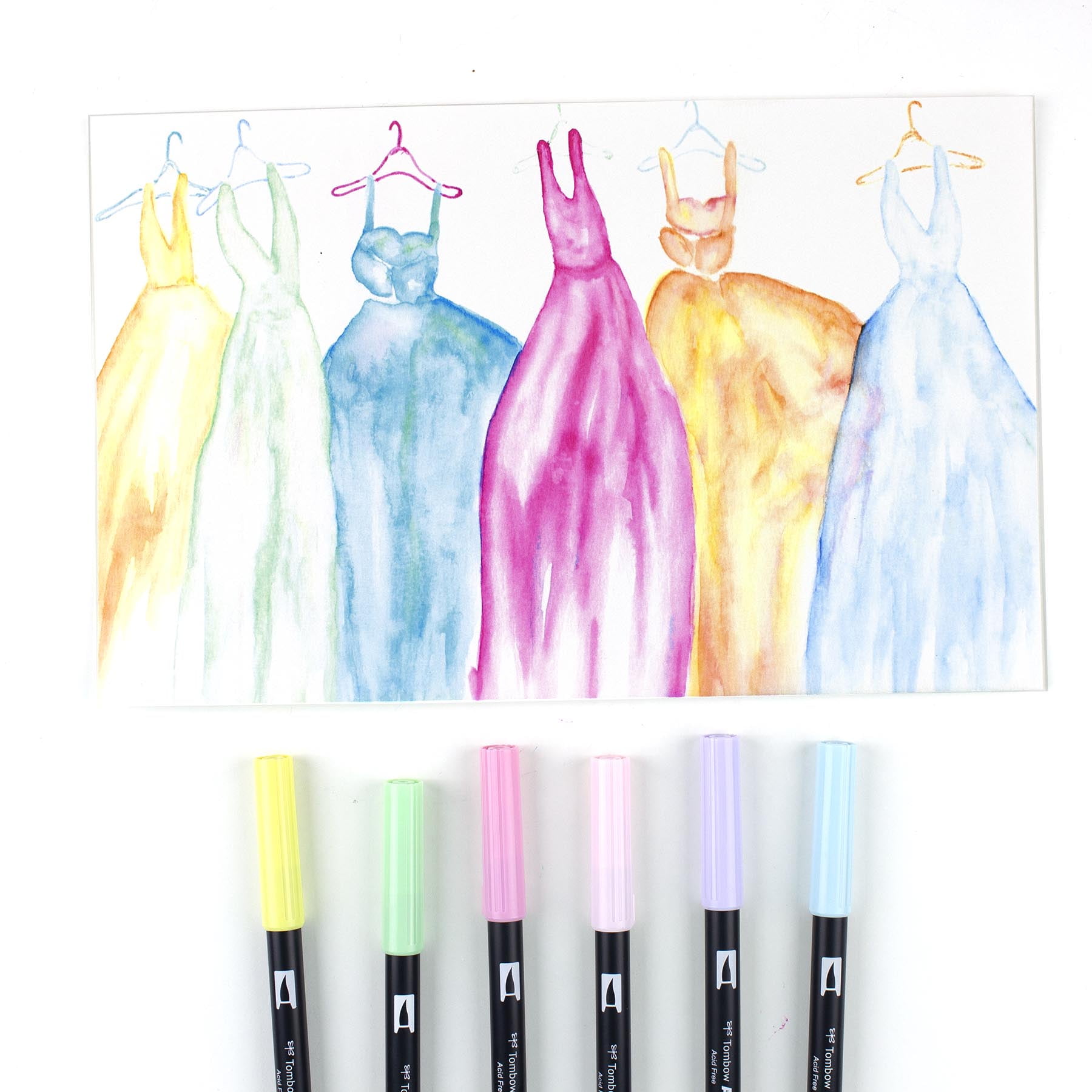 Tombow Dual Brush Pens Pastel Palette – Plop Acuarelas