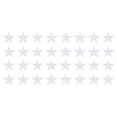 thumbnail image 1 of Uxcell 32Pack Parche de estrella de planchar, Parche bordado de estrella, Parche de reparación de DIY para manualidades, 45mm Blanco, 1 of 7