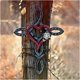 thumbnail image 1 of Cruz de herradura natural con corazón, decoración de arte de pared con cruz de herradura de metal, escultura para colgar en la pared con letrero de cruz de metal, cruz de herradura de arte de estilo vintage para patio al aire libre, hogar, 20 * 30 cm ER, 1 of 5