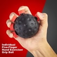 thumbnail image 2 of Ultimate Finger Hand Strengthener Grip - Bolas de mano de resistencia ajustable Ejercitador de agarre Entrenador de fuerza para antebrazo Entrenamiento de guitarra Músico Terapia de escalada Rojo Verde, 2 of 5