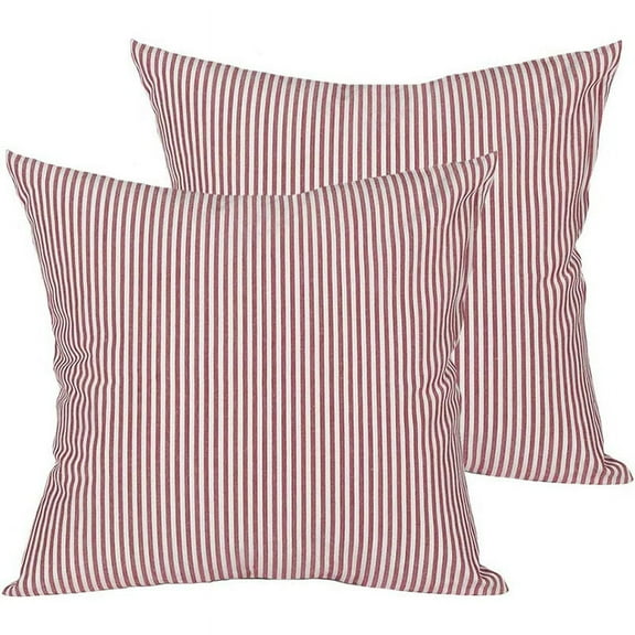 2022 New Small Fresh Plaid Stripe Plain Pillow Cotton Linen Pillow Wholesale Sofa Pillow Bed Cushion
