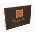 thumbnail image 5 of Darling Souvenir Personalized Engraved Laser Cut Wedding Guest Book Wooden Cover Sign-in Book Registry Guestbook Scrapbook-LN, 5 of 7