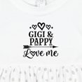 thumbnail image 4 of Inktastic Gigi and Pappy Love Me Girls Baby Dress, 4 of 5