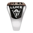 thumbnail image 3 of Order Now for 2025 Graduation, Freestyle Men's 2-Tone Double Row Class Ring, Personalized, High School or College Graduation, 3 of 5