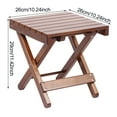 thumbnail image 6 of Joernso Wooden Folding Stool Portable Lightweight Heavy Duty Indoor Outdoor Camping Hunting Picnic Fishing Mini Collapsible Chair Seat, 6 of 7