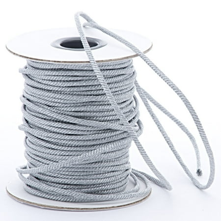 - 3mm X 40 Yards Silver Tight Braided Cord by Paper Mart