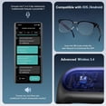 thumbnail image 6 of AI Smart Bluetoot Glasses for men and women, featuring AI chatbots. Supports translation in 164 languages, video translation and meeting notes, music playback and Hands-Free Calling., 6 of 9