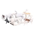 thumbnail image 3 of Juego de figuras de animales árticos, 18 Uds., Chico, liebre ártica simulada, Reno, oso ballena blanca, modelo de juguete, decoración, 3 of 9