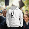 thumbnail image 3 of Graduation Clothes 2026 Grad Party Outfit 2026 Graduation Gifts Class of 2K26 Pullover Hoodie Sweatshirt Medium Ash, 3 of 5