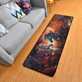 thumbnail image 5 of Horses Flowers Clouds Dark Runner Rug Ares Rug Non-Slip Laundry Rug 72×24 inch Soft Washable for Bedroom Bathroom Kitchen Living Room, 5 of 6