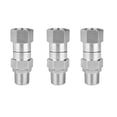 thumbnail image 1 of 3X Pressure Washer Swivel, 3/8 Inch NPT Male Thread Fitting, 4500 PSI, for Pressure Washer (Stainless Steel), 1 of 6