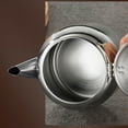 thumbnail image 6 of Durable Stainless Steel Teapot Spill Proof Design Ideal for Coffee and Tea Serving in Homes and Restaurants Kettle with Short Spout for Easy Pouring, 6 of 8