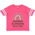 thumbnail image 3 of Inktastic Nana and Pappy Love Me Rainbow Girls Toddler T-Shirt, 3 of 5