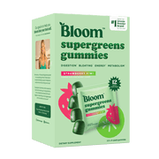 Bloom Nutrition Super Greens Gummies, Strawberry Kiwi, 12 - 4 Pack Pouches