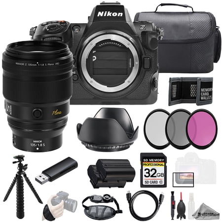 Nikon Z8 + Z 135mm f/1.8 S Plena Lens +32GB + Ext Bat+ 3 PC Filter- Kit (International Version)