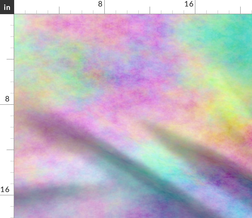 Pastel Opal Spoonflower Fabric by the Yard Unicorn Rainbow Watercolor 