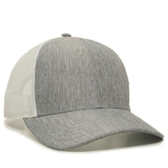 Outdoor Cap OC770 Meta Title-LN Heathered Grey/White
