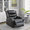 Black-1Seater, variant on Power Recliner Chair, Electric Faux Leather Reclining Chair with Adjustable Backrest for Living Room, Black