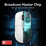 ATTACK SHARK X6 49g SUPERLIGHT Mouse with Magnetic Charging Dock, PixArt PAW3395 Gaming Sensor, BT/2.4G Wireless/Wired Gaming Mouse