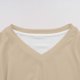thumbnail image 4 of Camisa de Manga Larga de Ajuste Seco de los Hombres de Color Sólido Cuello en V Suelto, Sudadera de Manga Larga para Hombres para Correr Y Deportes Al Aire Libre, 4 of 8