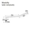 thumbnail image 2 of Musiclily Pro 6mm Collared Tremolo Arm Whammy Bar Vibrato Arm for Floyd Rose Double Locking Tremolo Bridge Electric Guitar, Chrome, 2 of 5
