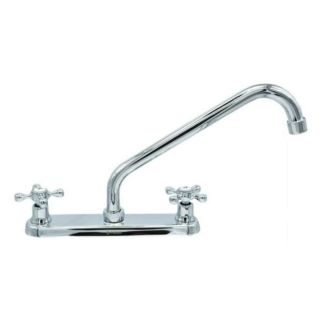 Llave Mezcladora Fregadero Cromada Maneral Cruz