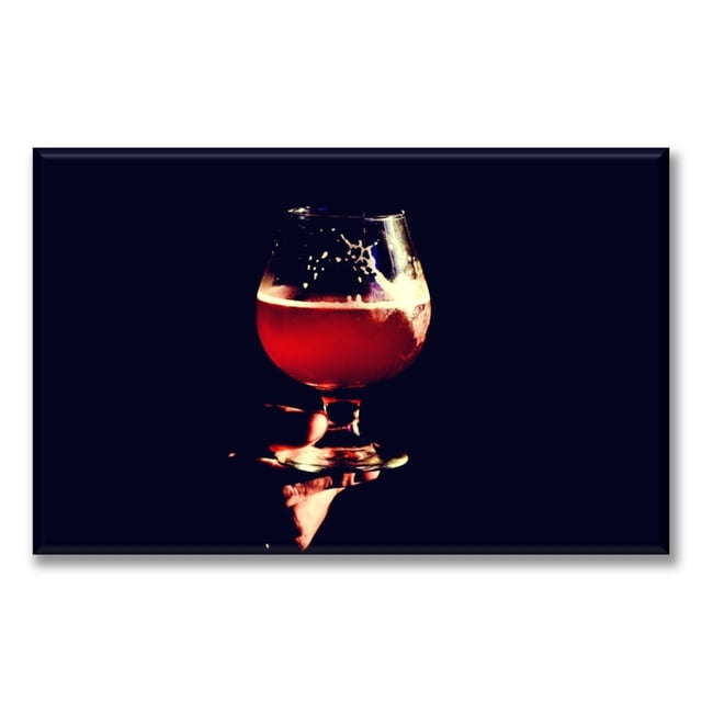Cuadro Canva Listo Para Colgar Tipo Galería Vaso De Cerveza 50X75 cm Pixtreats