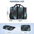 thumbnail image 2 of FORMRS Tote Bag for Women Large Capacity Canvas Travel Foldable Carry On Shopping Handbag, Lightning Pattern, 2 of 8